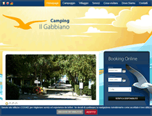 Tablet Screenshot of campingilgabbiano.it